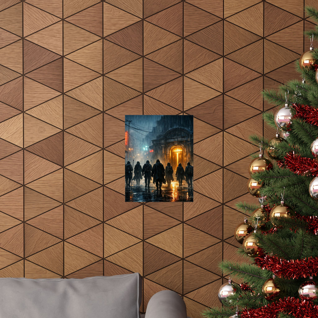 Power Runs Black PRB The Starbound Seven Matte Vertical Posters by Printify
