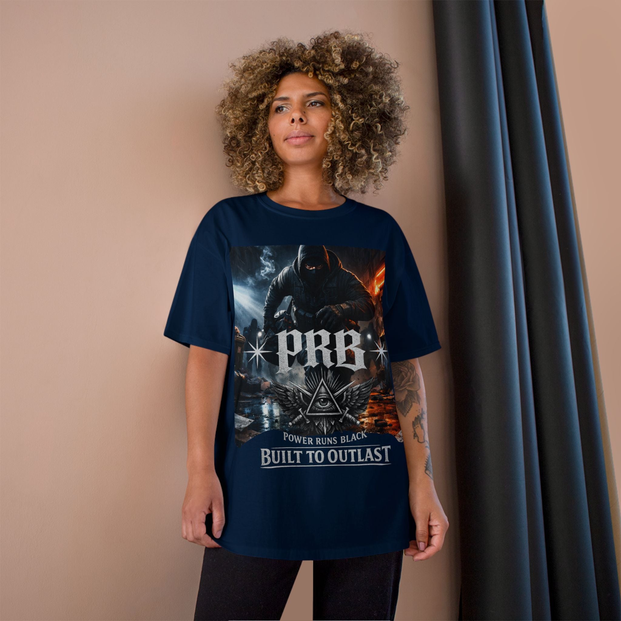 PRB 'Built to Outlast' Graphic Tee by Power Runs Black