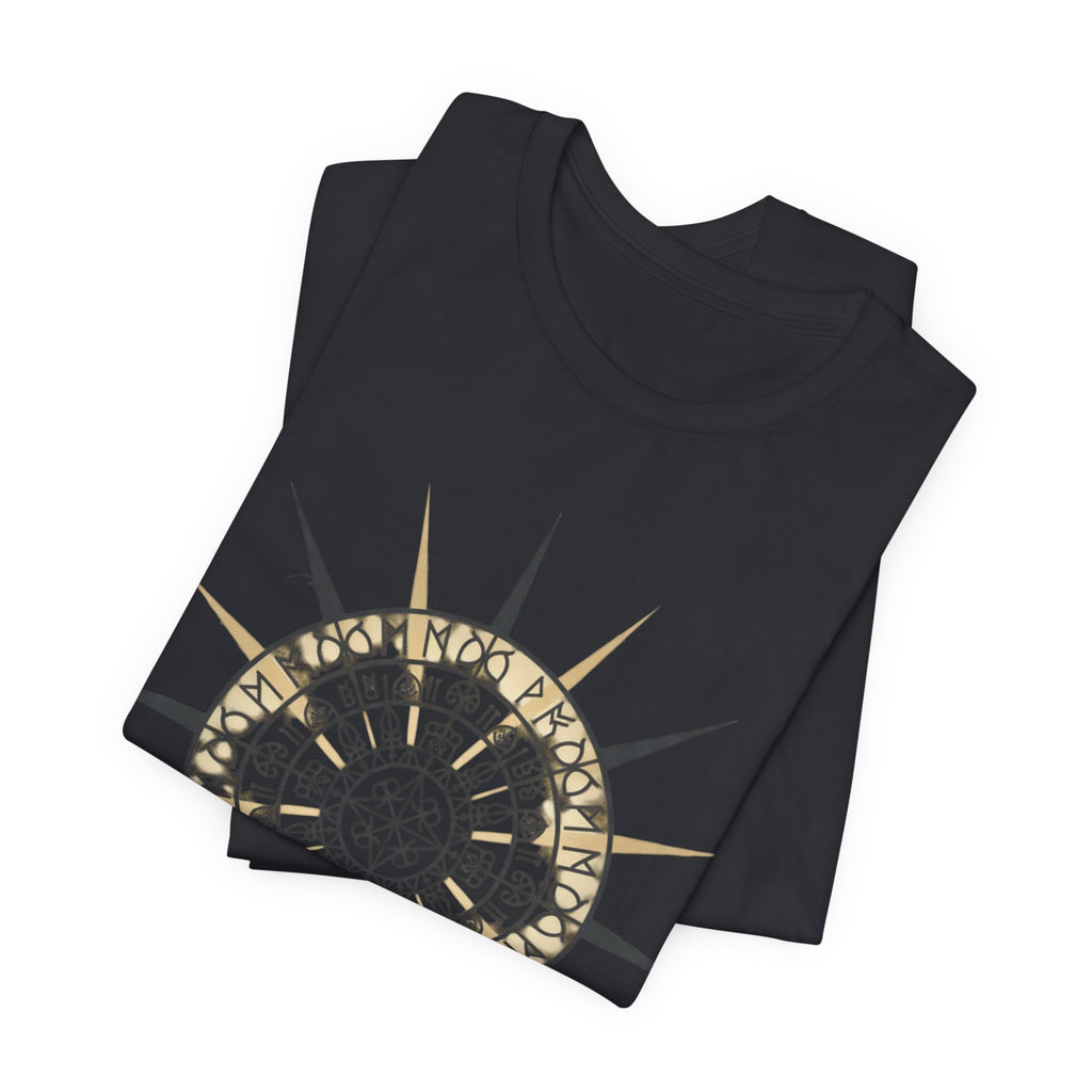 PRB Compass Rose Mandala Tee — Nautical Compass Graphic Shirt by Printify