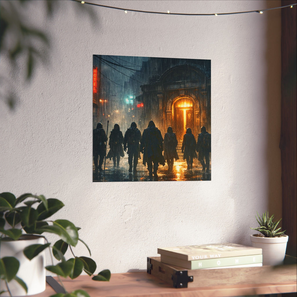 Power Runs Black PRB The Starbound Seven Matte Vertical Posters by Printify