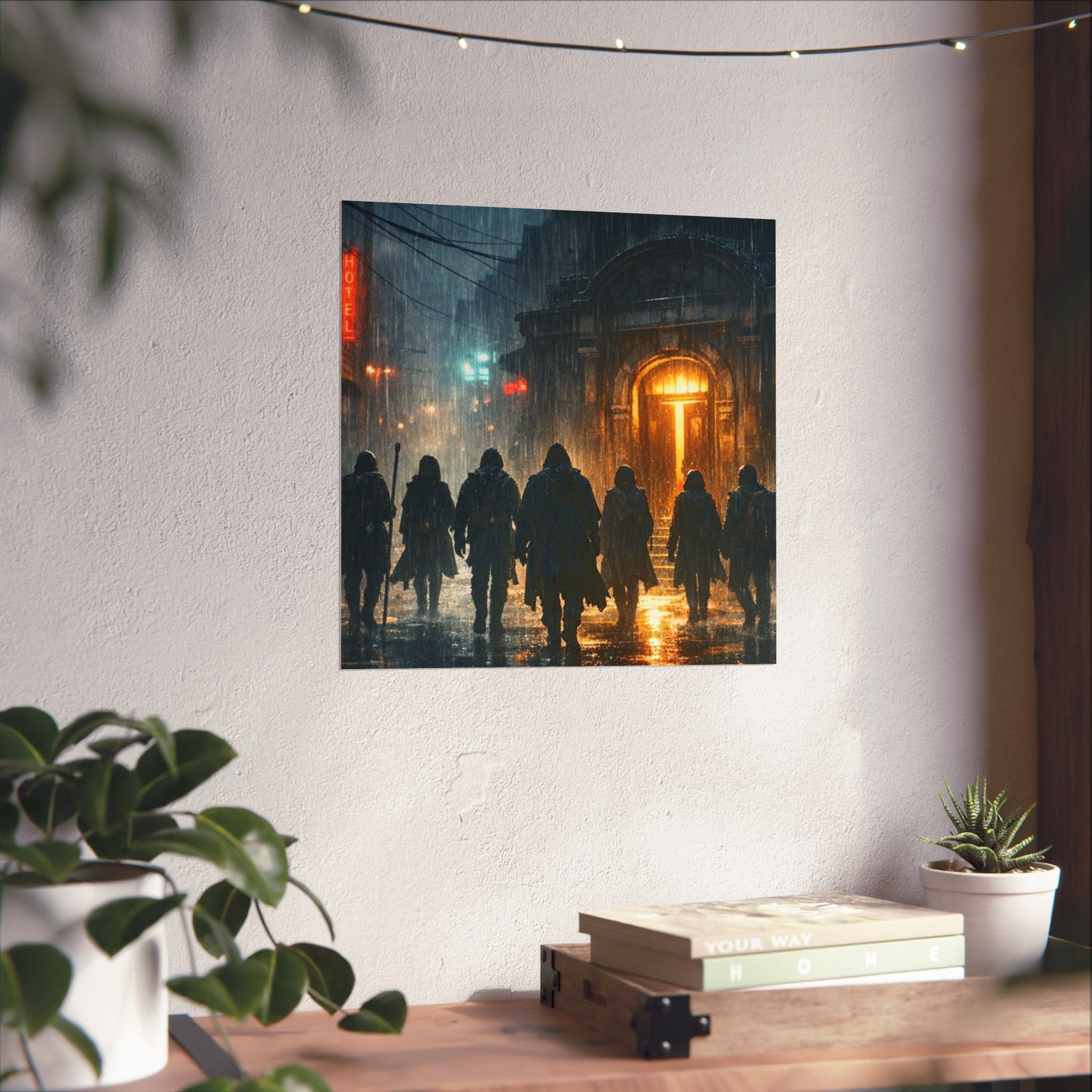 Power Runs Black PRB The Starbound Seven Matte Vertical Posters by Printify