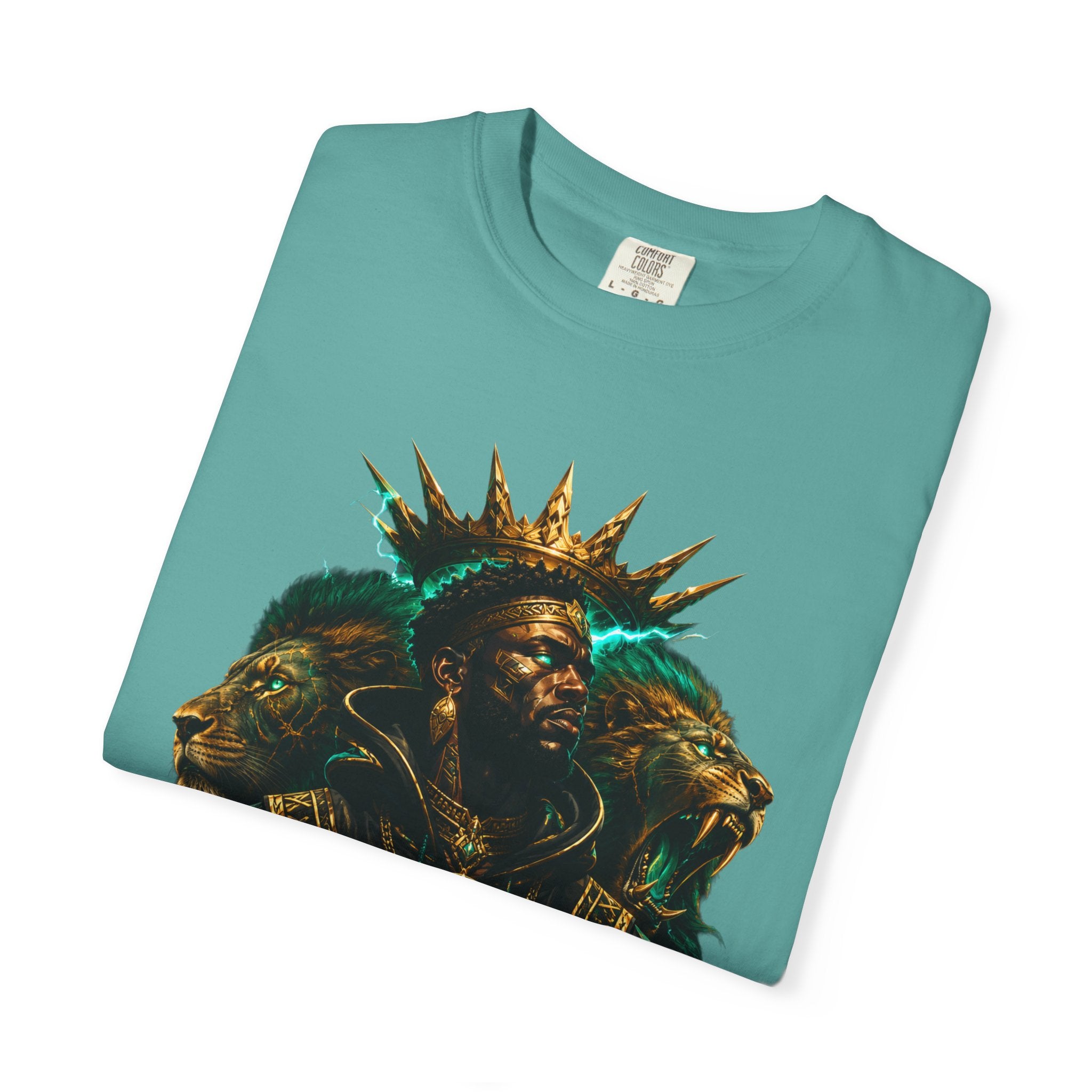 Power Runs Black PRB Green Angel Graphics Tee by Power Runs Black