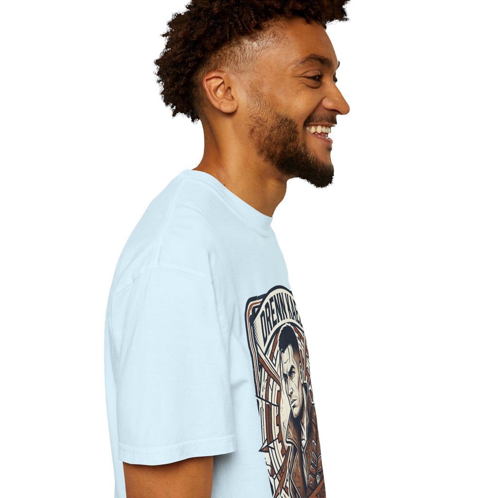 Power Runs Black PRB Drenn Kael Portrait T-Shirt — "Rebellion Twists the Axis" Graphic Tee by Printify