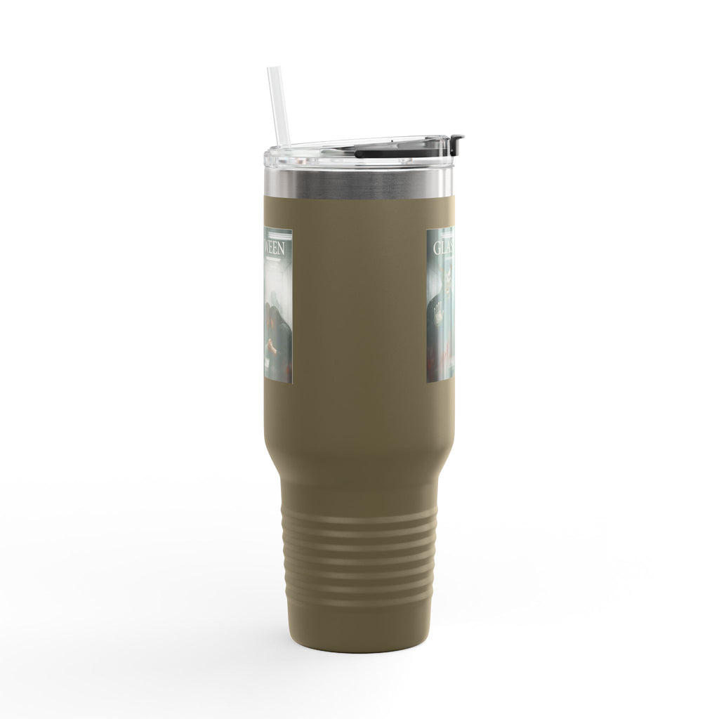 PRB The Glass Between, 40oz Insulated Travel Mug by Power Runs Black
