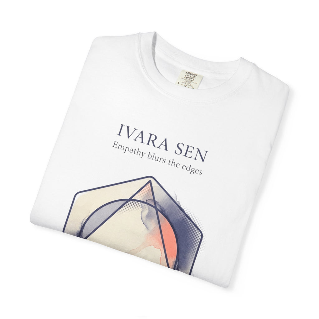 Power Runs Black PRB Abstract Geometric Tee — “Ivara Sen: Feeling Dissolves Boundaries” by Power Runs Black