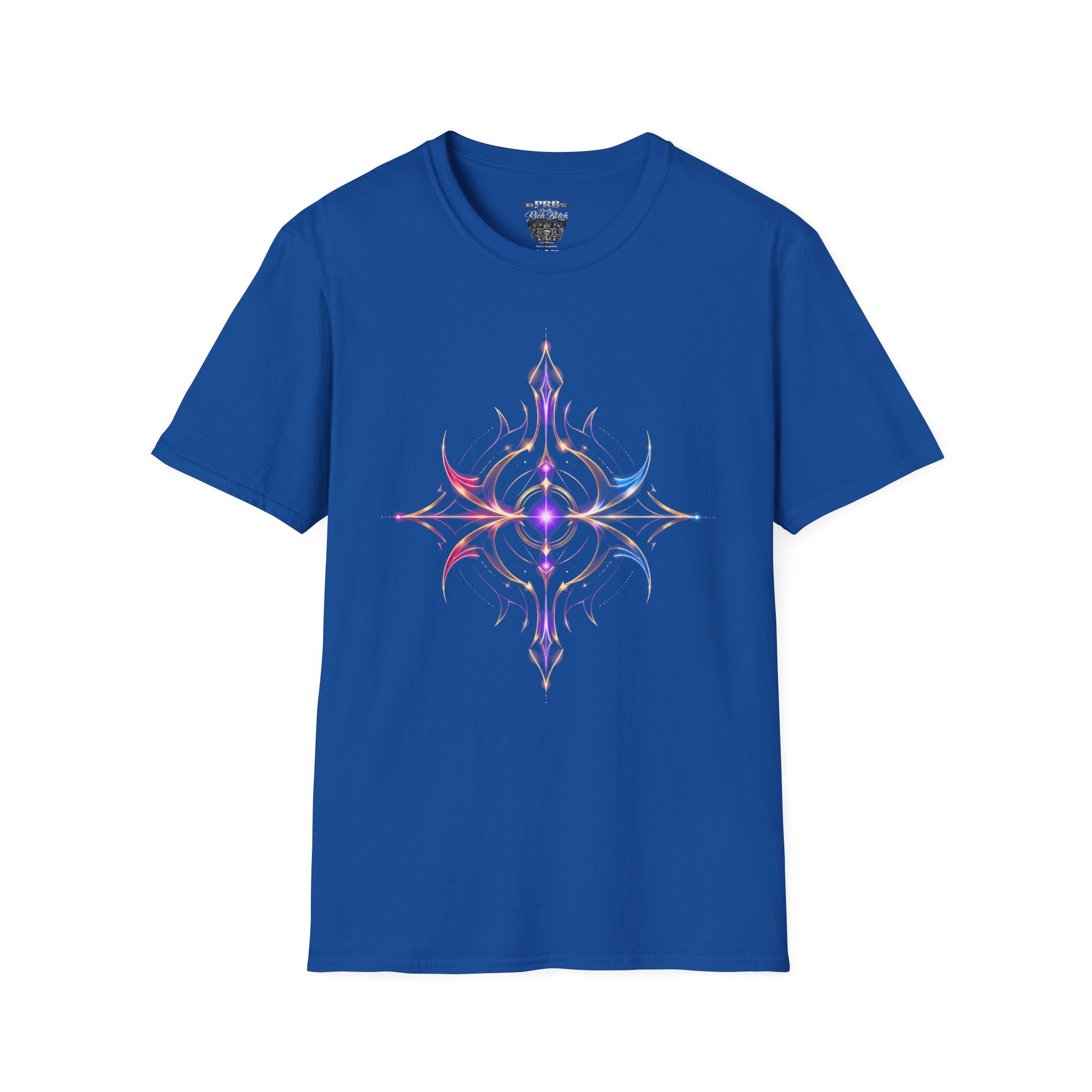 Power Runs Black PRB Pretty Rich Bitch The Collection Mystic Mandala Tee — Subtle Pastel Spiritual Graphic T-Shirt by Printify