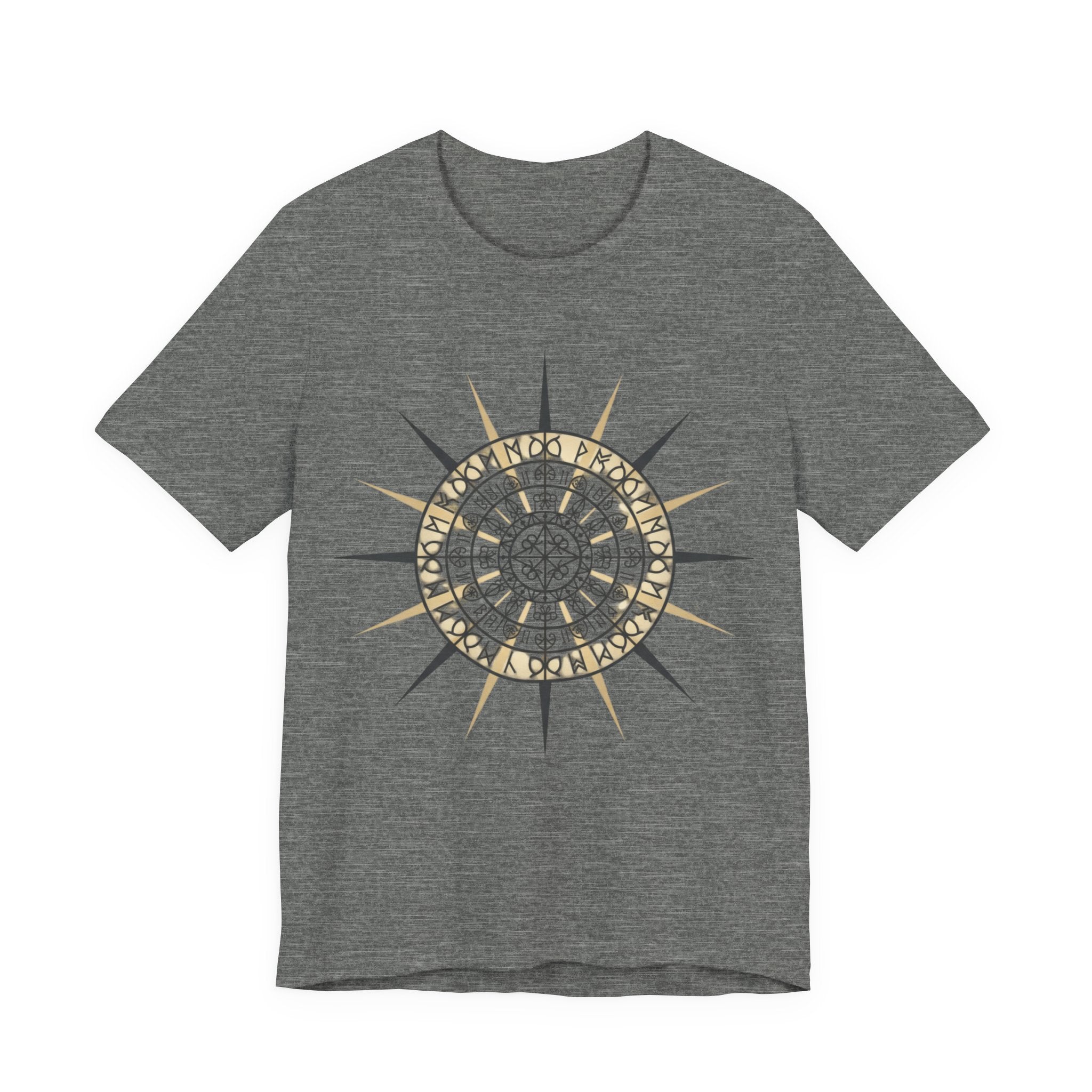 PRB Compass Rose Mandala Tee — Nautical Compass Graphic Shirt by Printify