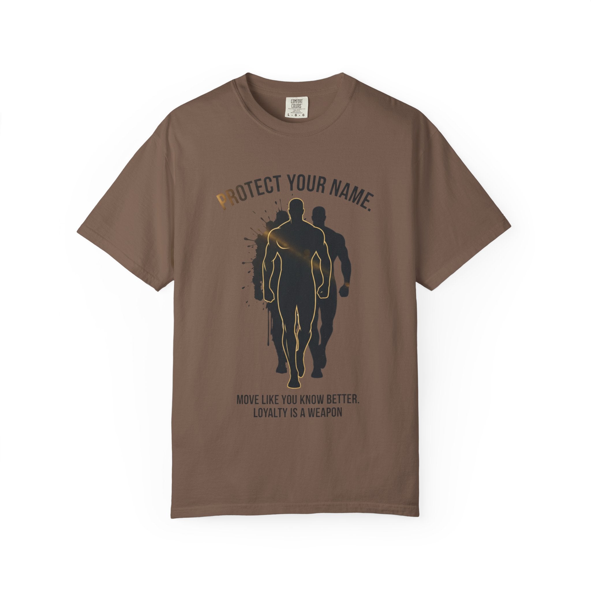 PRB Protect Your Name silhouette trio design T-Shirt | Loyalty is a Weapon graphic tee by Printify