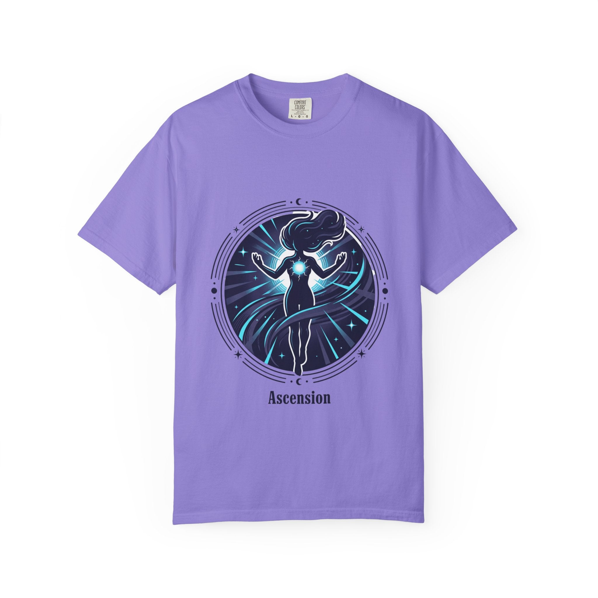 Power Runs Black PRB Ascension T-Shirt — Spiritual Energy Graphic Tee by Printify