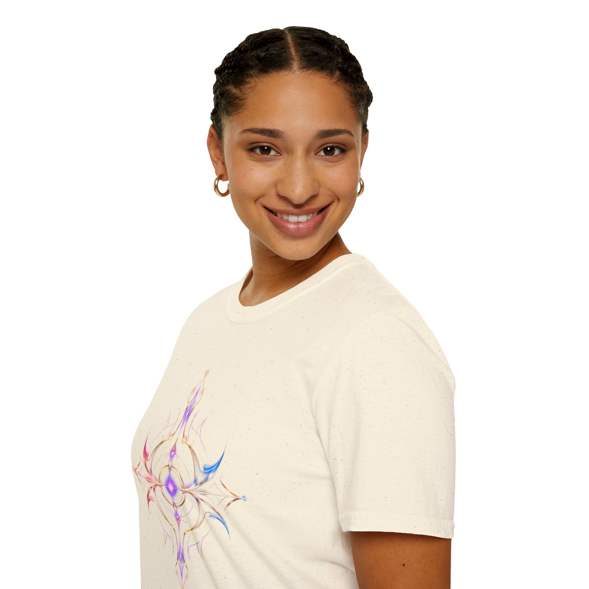 Power Runs Black PRB Pretty Rich Bitch The Collection Mystic Mandala Tee — Subtle Pastel Spiritual Graphic T-Shirt by Printify