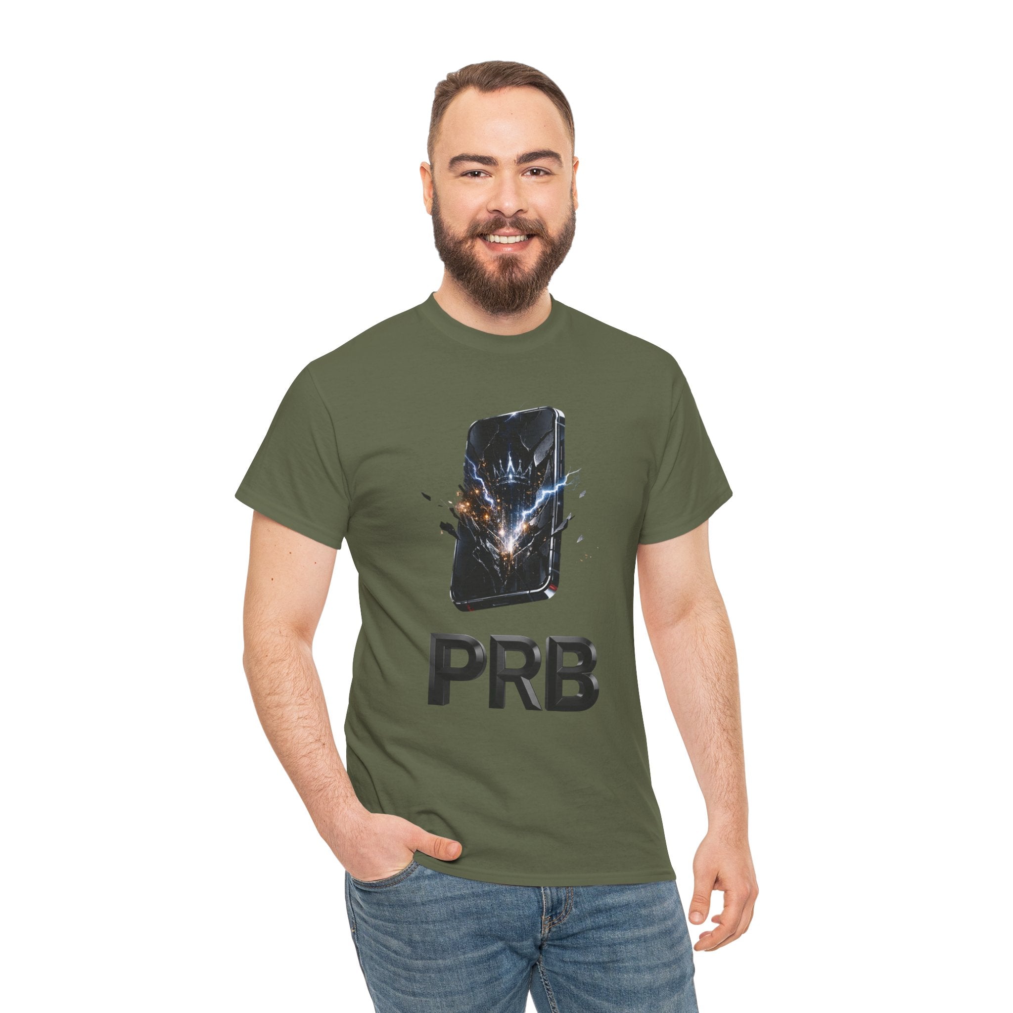 PRB Phone Smash Graphic Tee by Printify