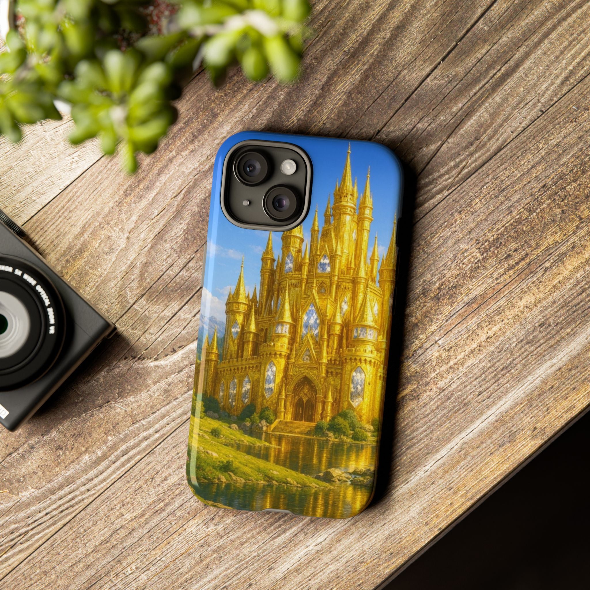 PRB Golden Castle iPhone Case | Fantasy Palace Phone Case by Power Runs Black