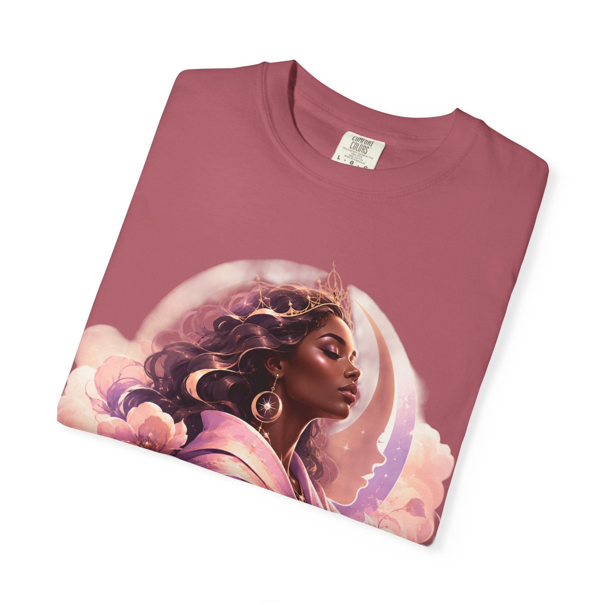 Power Runs Black graphic tee | Black woman portrait, Afro empowerment shirt by Power Runs Black