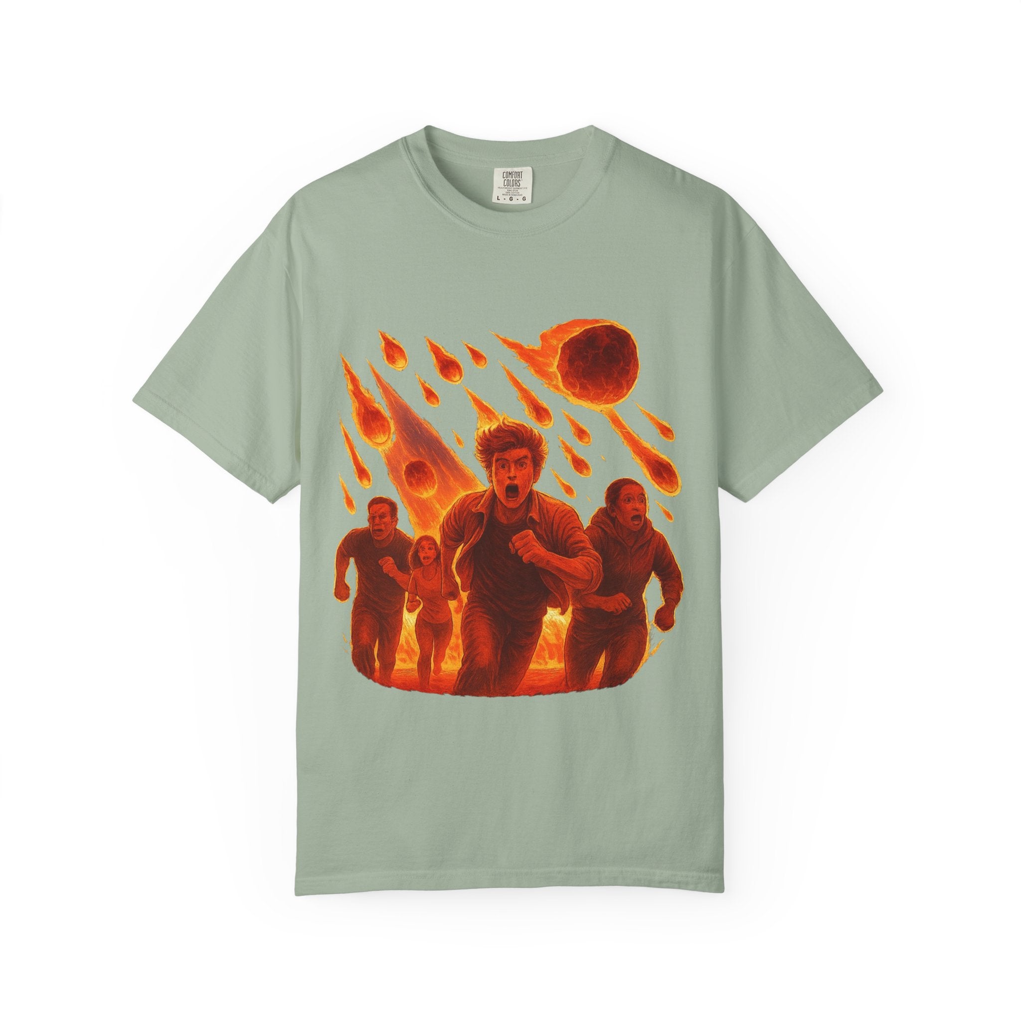 PRB Meteor Shower Escape T-Shirt — Apocalyptic Running Graphic Tee by Power Runs Black