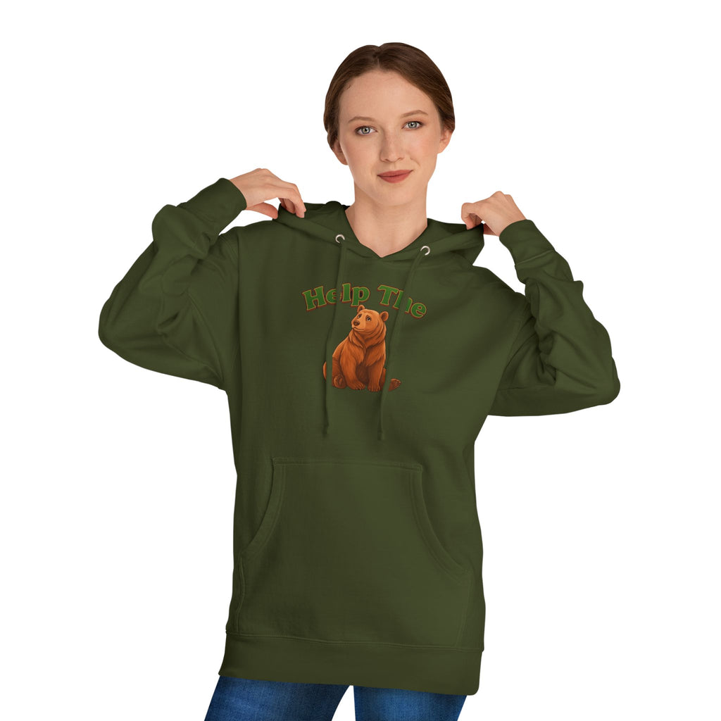 PRB "Don't Help Me Help The Bear" Graphic Hoodie by Power Runs Black