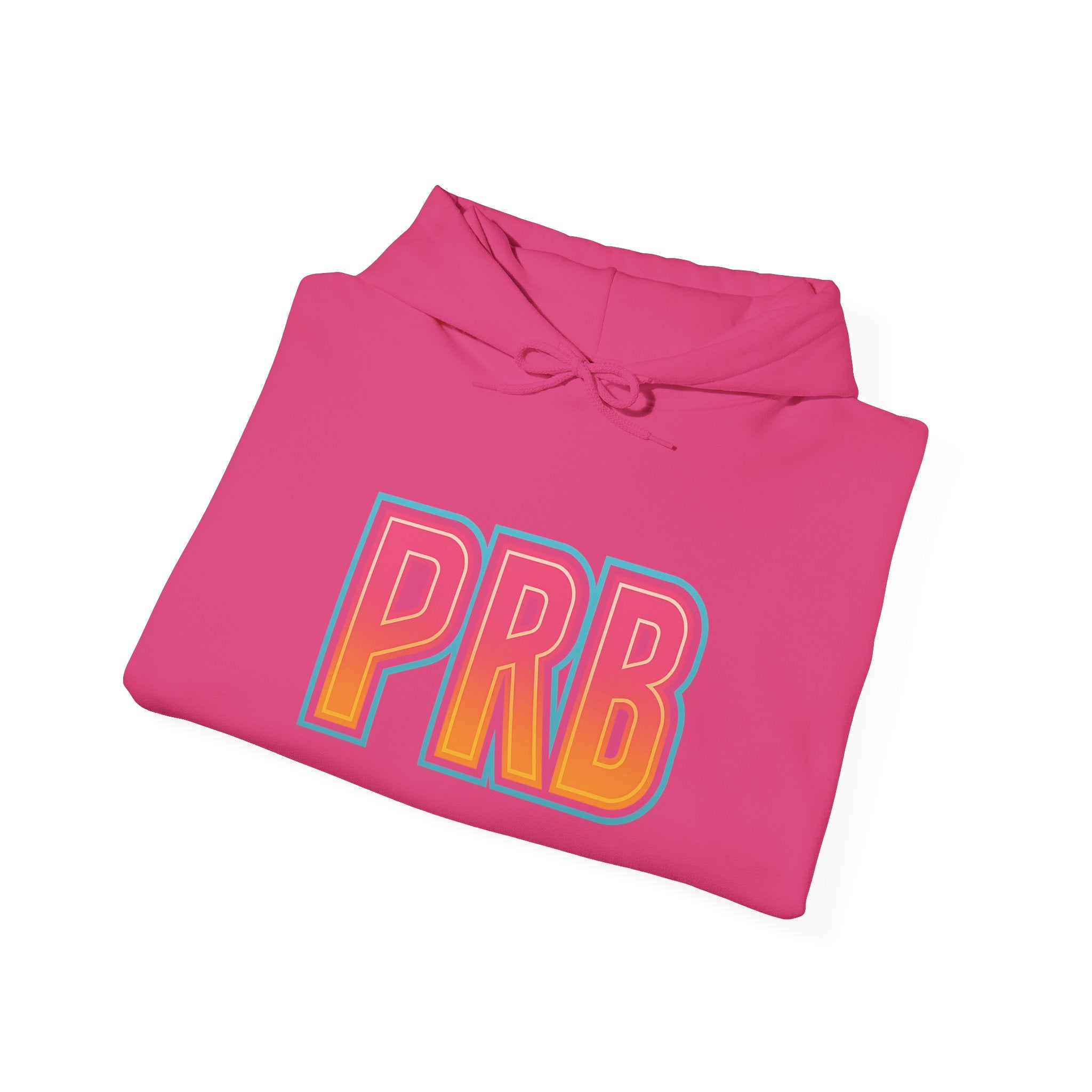 PRB Graphic Hoodie — Colorful Cityscape Pullover by Power Runs Black