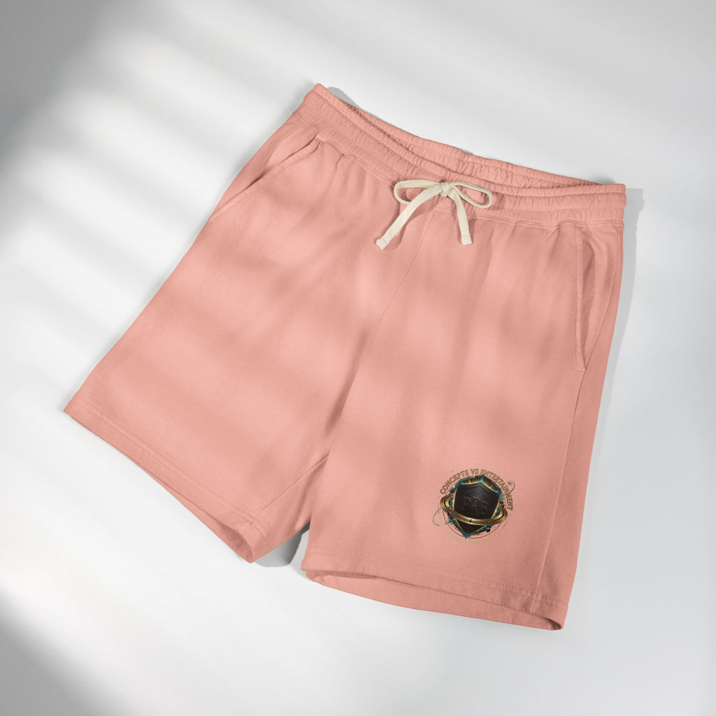 Printify PRB Fleece Sweat Shorts — Vintage Crest Pocket Graphic - Trousers