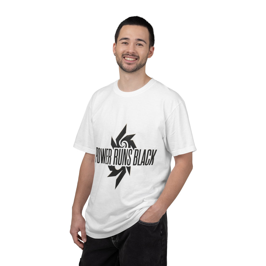 Power Runs Black PRB "Wear The Code" Mystic Shield T-Shirt — Geometric Sigil Graphic Tee by Printify