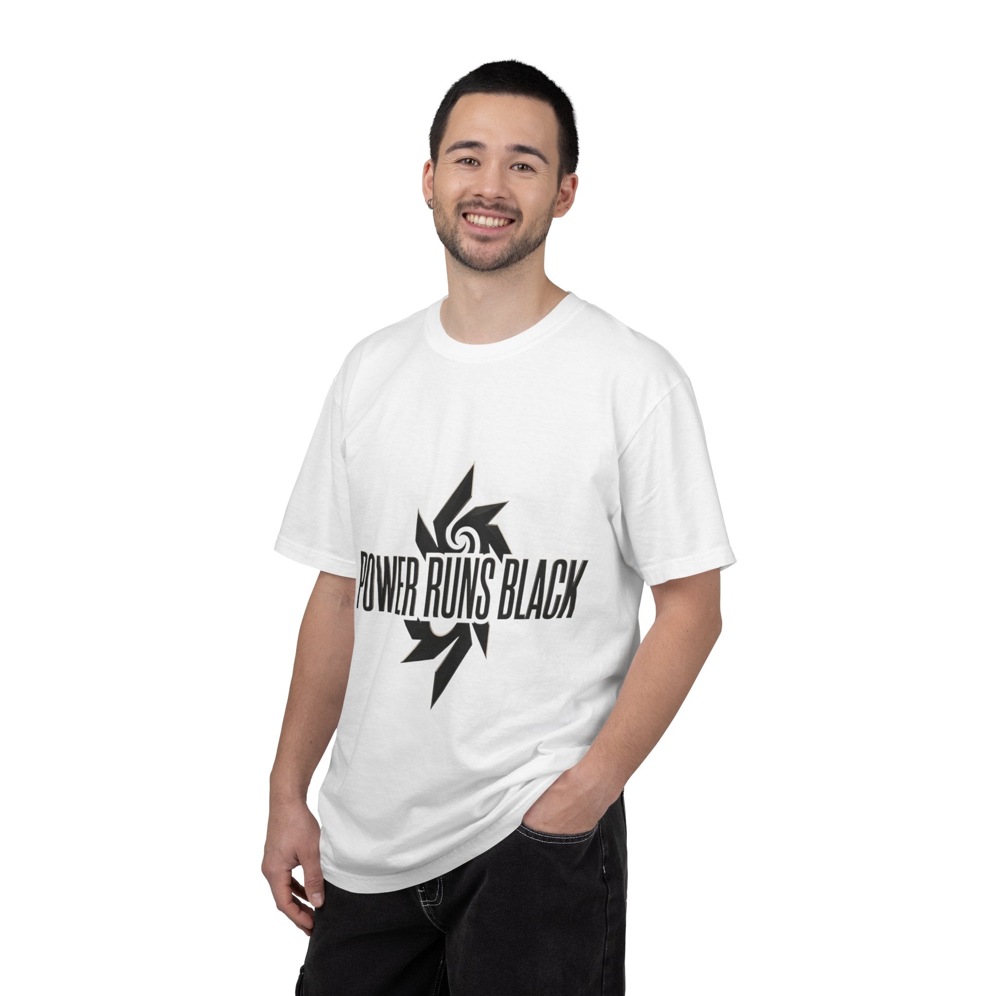 Power Runs Black PRB "Wear The Code" Mystic Shield T-Shirt — Geometric Sigil Graphic Tee by Printify