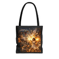PRB Raging Serpent Burst tote bag | Fantasy serpent explosion art by Printify