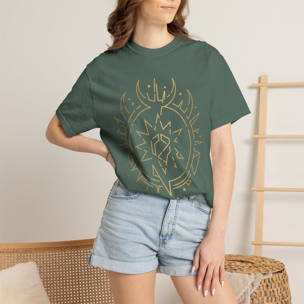 Power Runs Black PRB Cael Mór Symbol T-Shirt — ‘Nothing Connects’ Minimal Graphic Tee by Power Runs Black