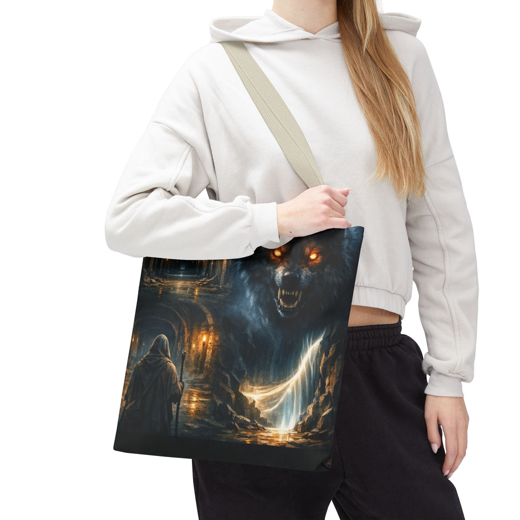 PRB The Echo Hounds Illustration Tote Bag | Gothic Horror Artwork by Printify