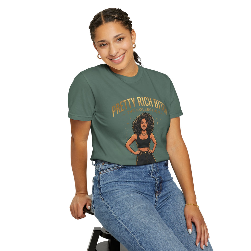 Pretty Rich Bitch The Collection by PRB T-Shirt — Empowered Black Woman Graphic Tee by Power Runs Black