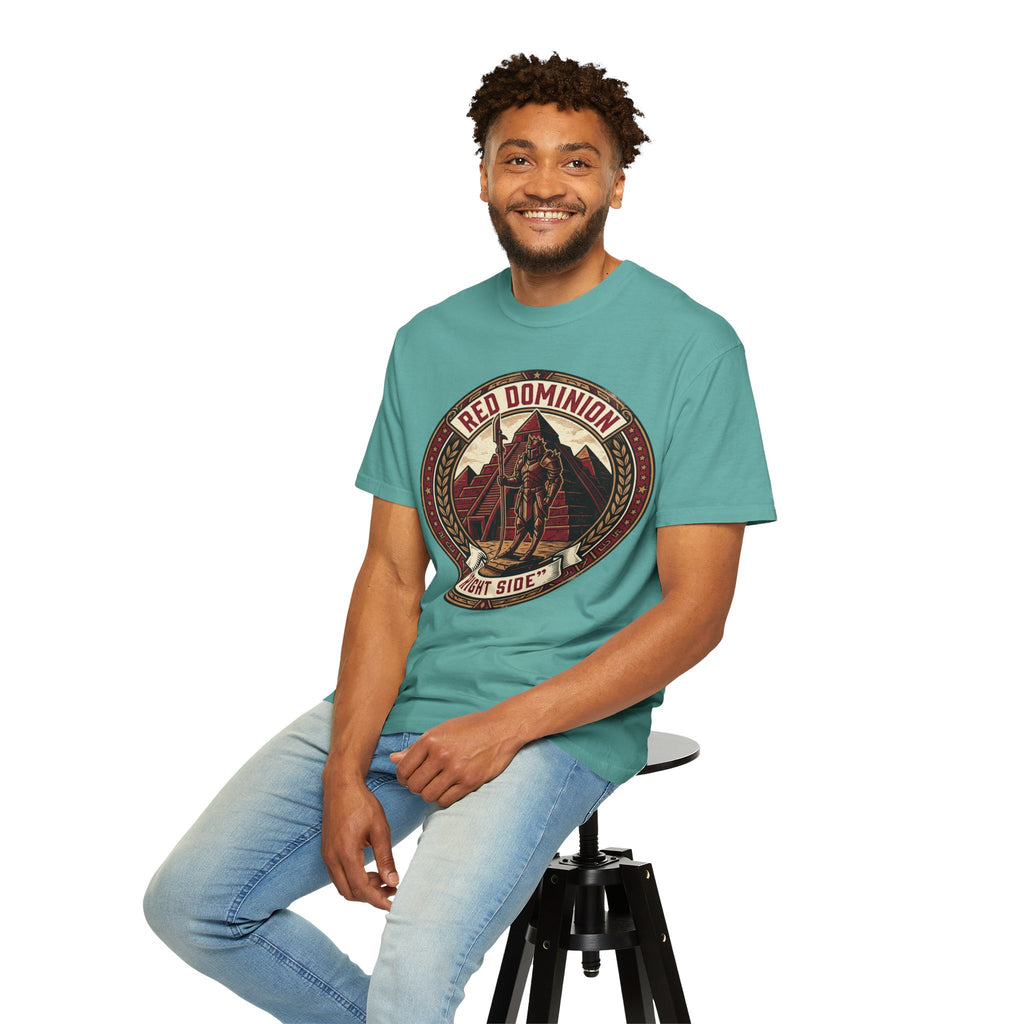 Power Runs Black PRB Red Dominion 'Right Side' Graphic T-Shirt by Power Runs Black