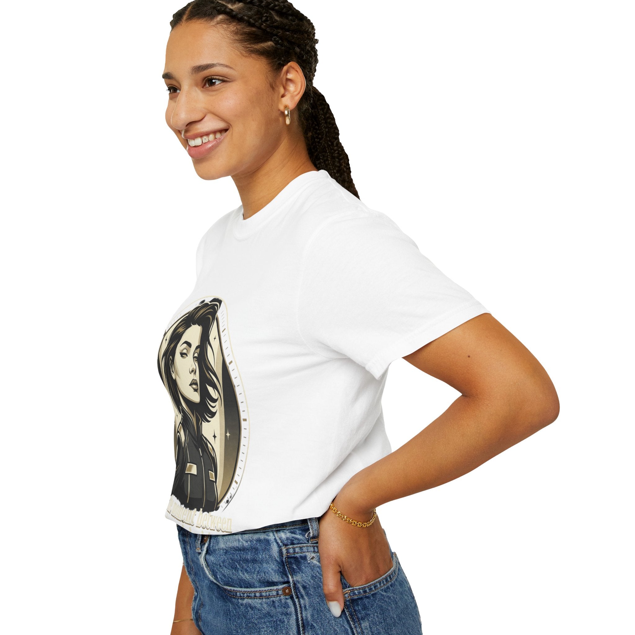 Power Runs Black Retro Space Captain Portrait T-Shirt — 'Fearless Commander' Graphic Tee by Power Runs Black