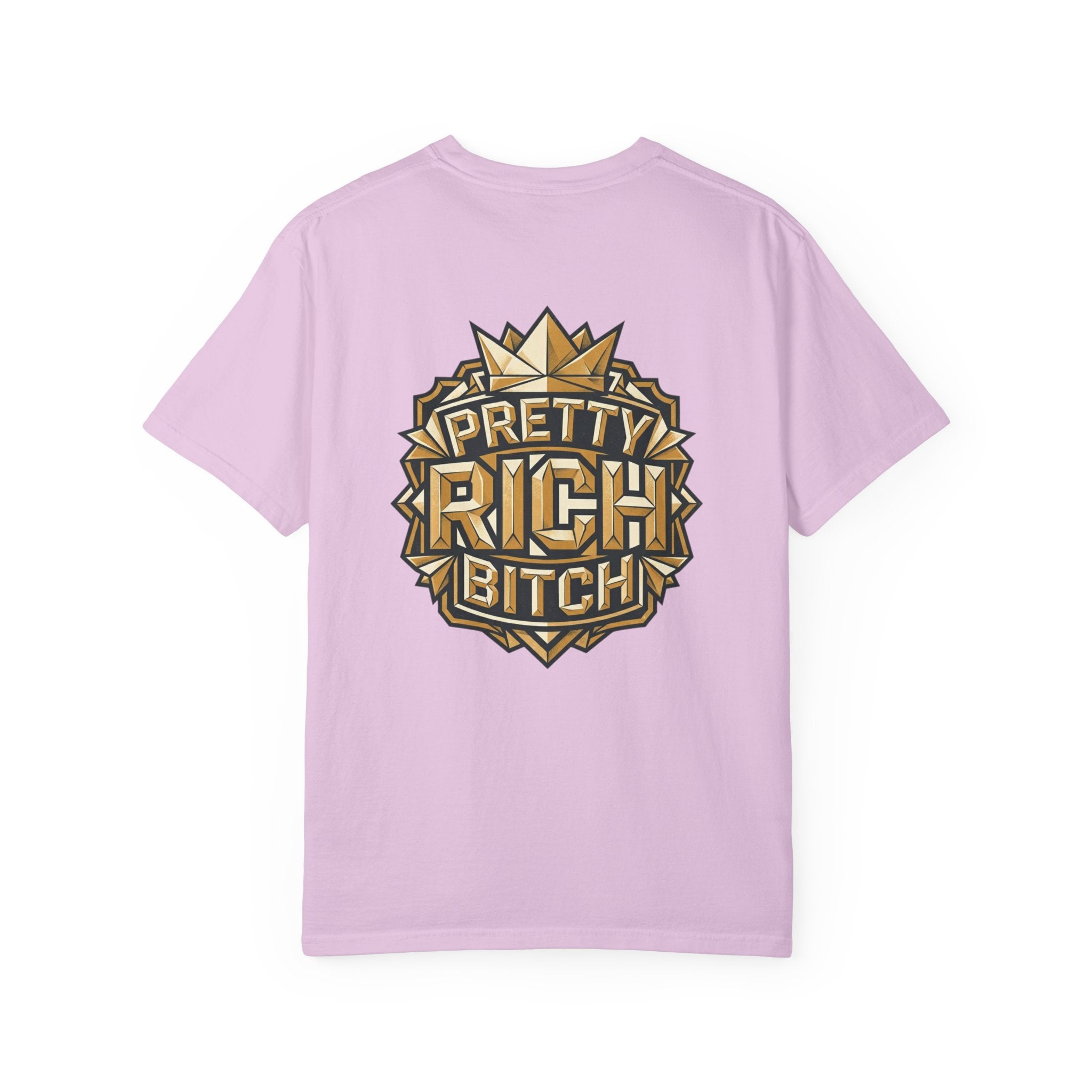 Pretty Rich Bitch The Collection by PRB T-Shirt — Bold Graphic Tee with Empowered Woman Portrait by Power Runs Black