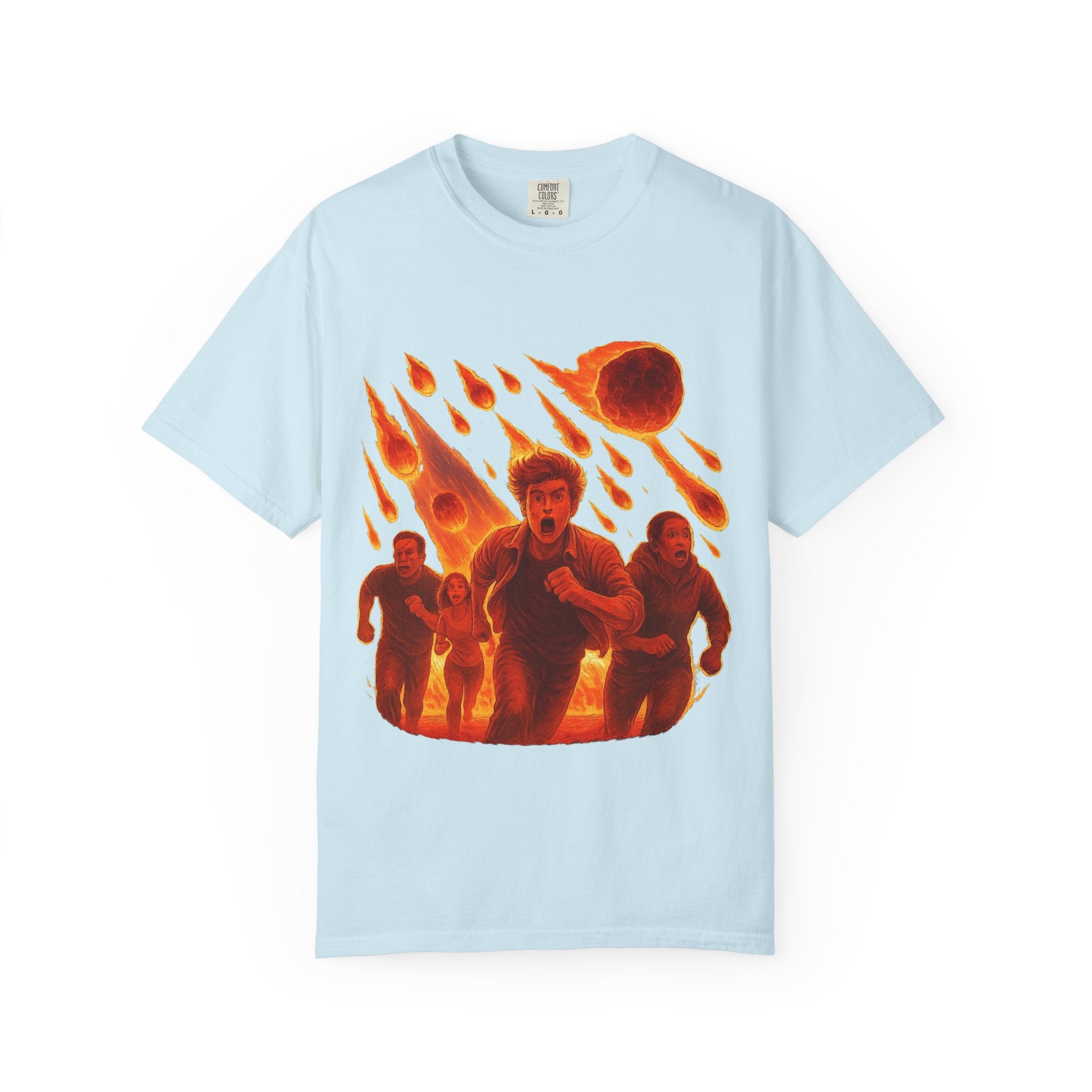 PRB Meteor Shower Escape T-Shirt — Apocalyptic Running Graphic Tee by Power Runs Black