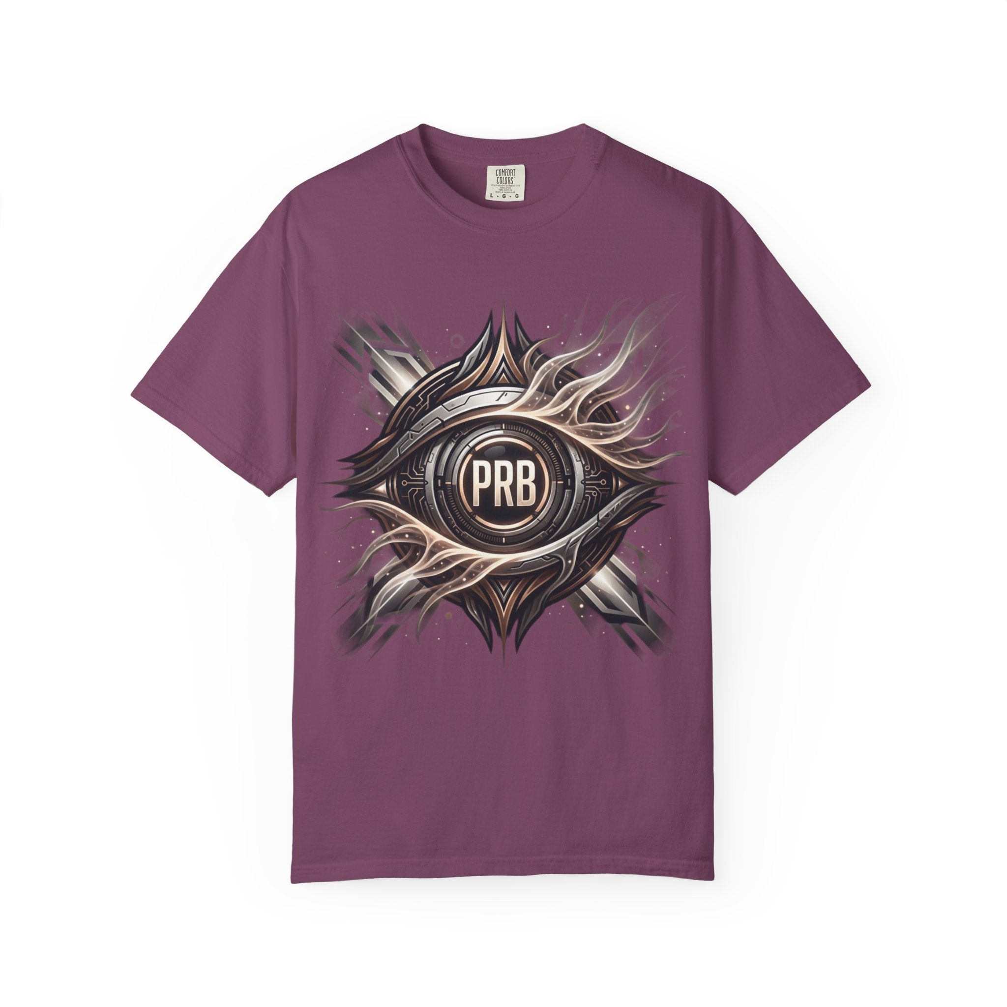 Printify PRB Clairvoyant Engine 4K Abstract Eye Emblem T-Shirt | PRB Center Medallion Graphic - T-Shirt