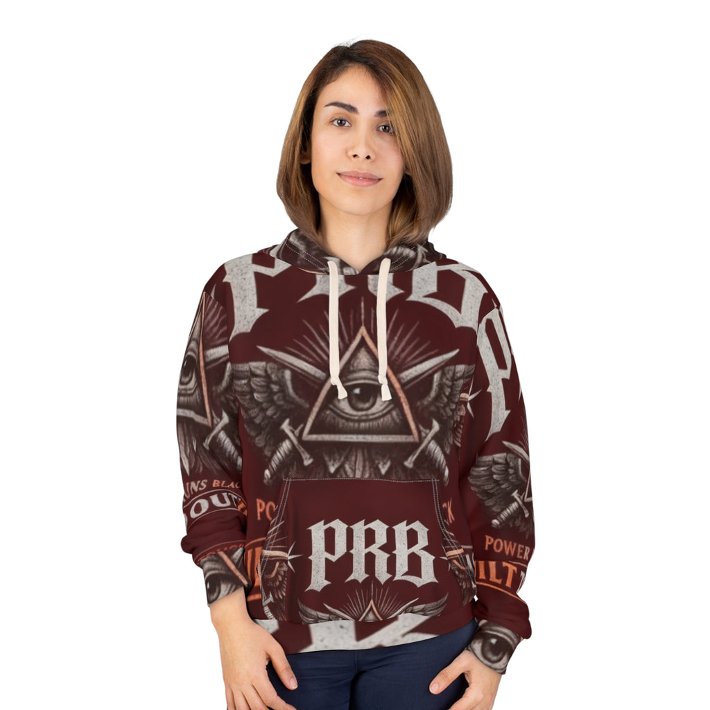 PRB Built to Outlast Hoodie - Power Runs Black Graphic Pullover by Power Runs Black