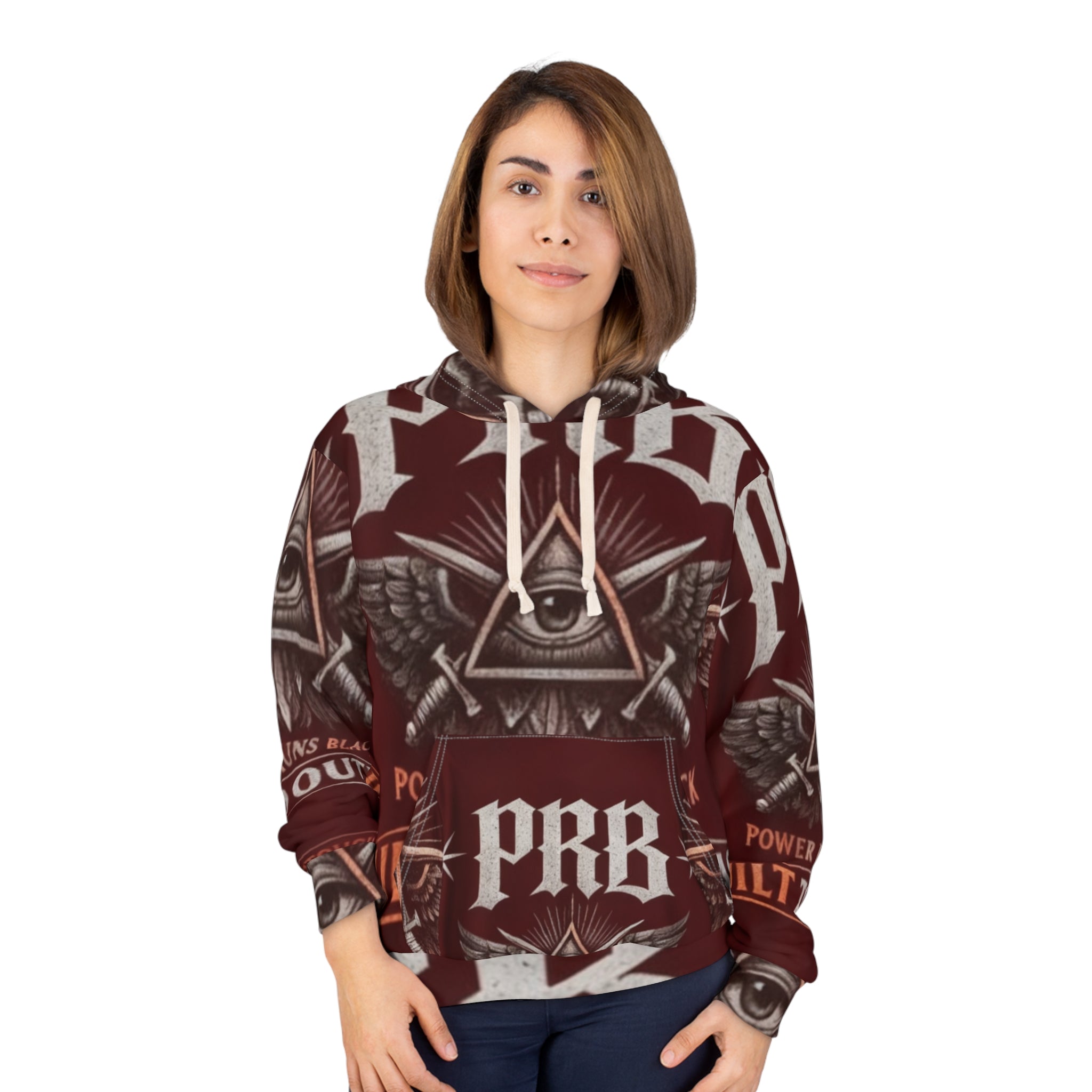 PRB Built to Outlast Hoodie - Power Runs Black Graphic Pullover by Power Runs Black