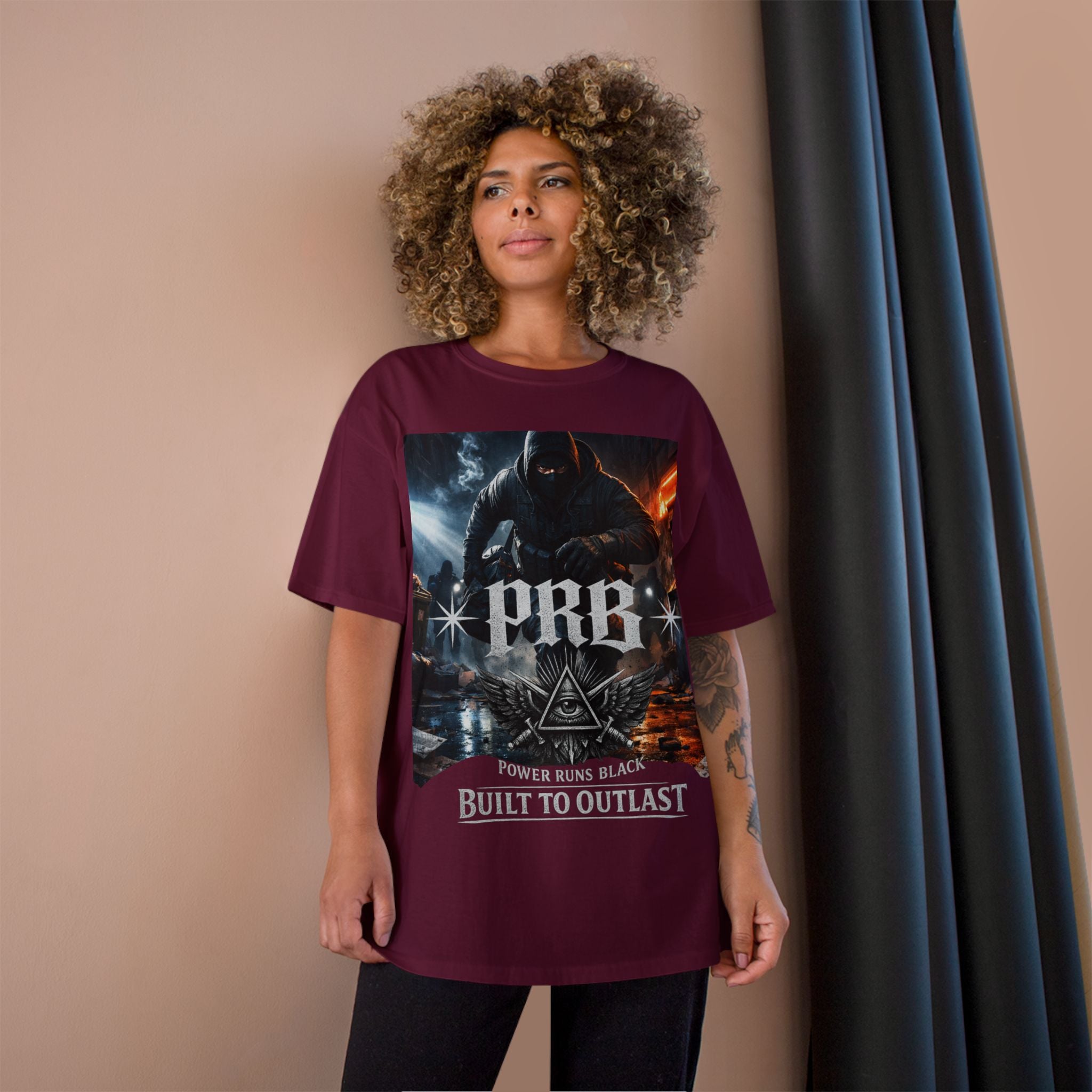 PRB 'Built to Outlast' Graphic Tee by Power Runs Black