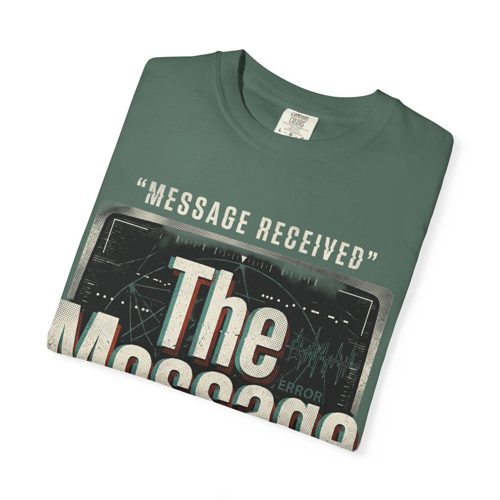 Power Runs Black PRB The Message Signal T-Shirt — Retro Graphic Tee with 'Message Received' Design by Power Runs Black