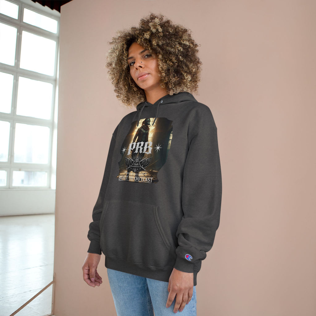 PRB Champion Hoodie — Vintage Tour Graphic Pullover by Power Runs Black