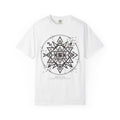 Power Runs Black PRB Eryx Tal Geometric Mandala T-Shirt — Symmetric Star Graphic Tee by Power Runs Black