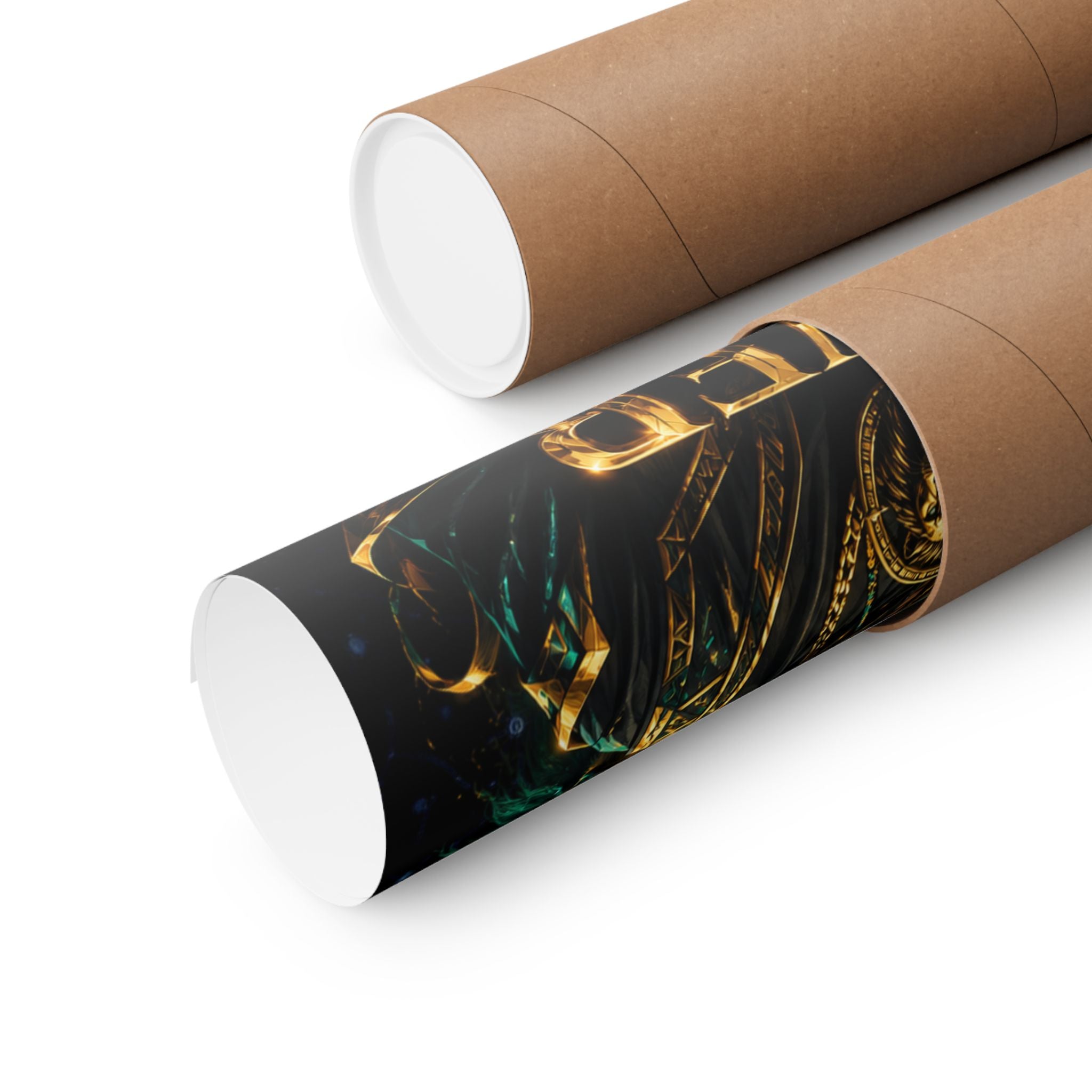 Power Runs Black Poster — Regal Black King Art Matte Vertical Print by Power Runs Black