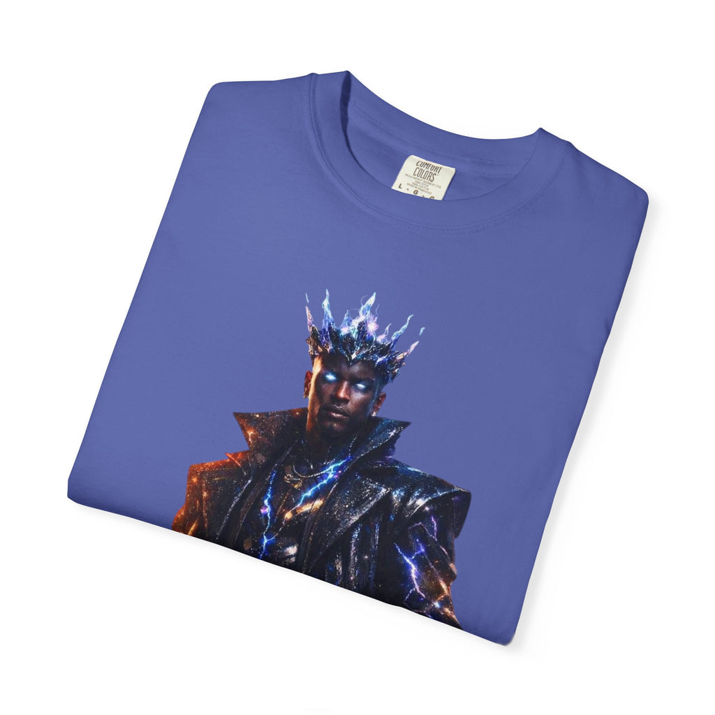 PRB Cosmic Might Unleashed T-shirt | Space Warrior Graphic Tee by Power Runs Black