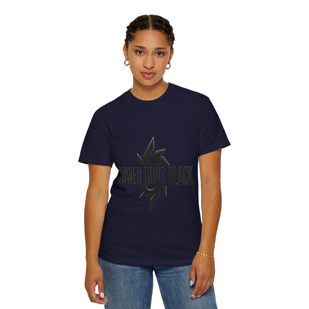 Power Runs Black PRB "Wear The Code" Mystic Shield T-Shirt — Geometric Sigil Graphic Tee by Printify
