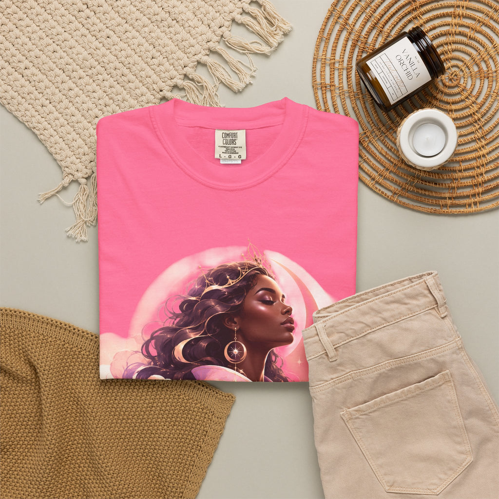 Power Runs Black graphic tee | Black woman portrait, Afro empowerment shirt by Power Runs Black