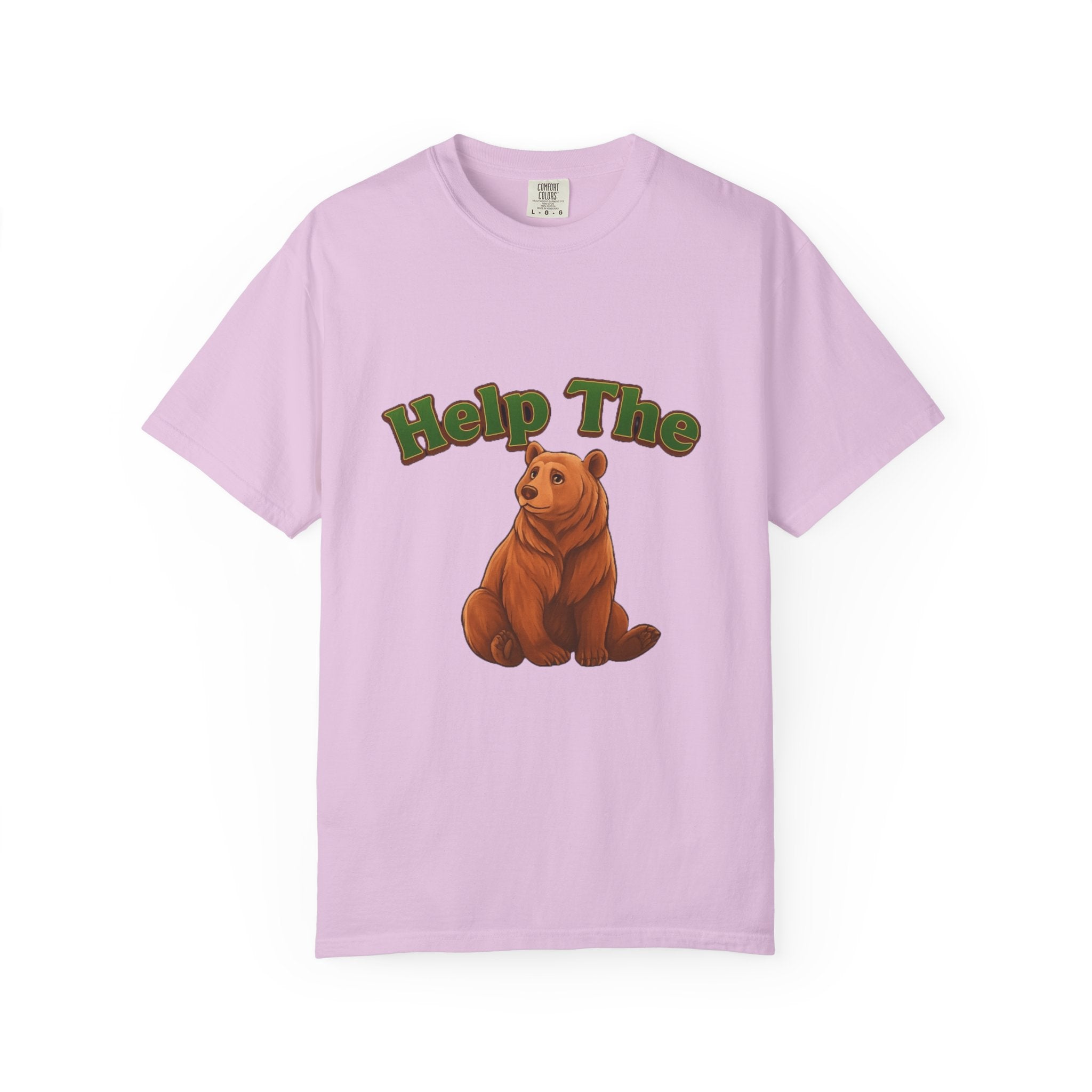 PRB Help The Bear T-shirt | Cute Sitting Bear Illustration by Printify
