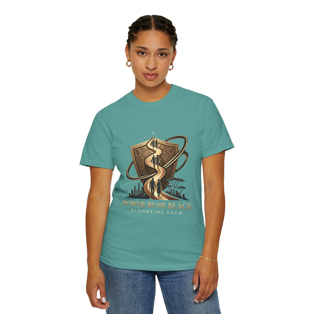 PRB Shield City Skyline Graphic T-Shirt | Serpent Emblem Streetwear Tee by Printify