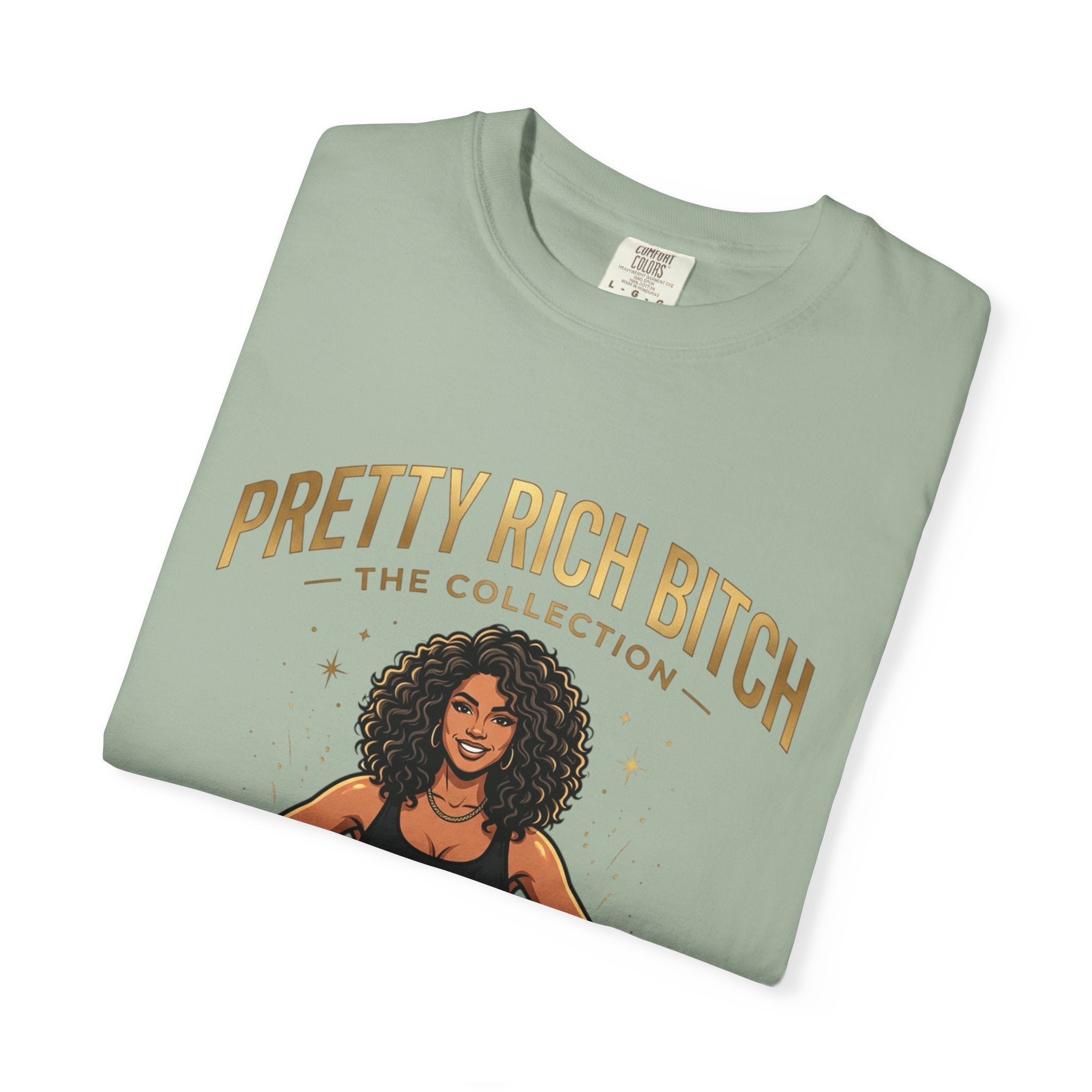 Pretty Rich Bitch The Collection by PRB T-Shirt — Empowered Black Woman Graphic Tee by Power Runs Black