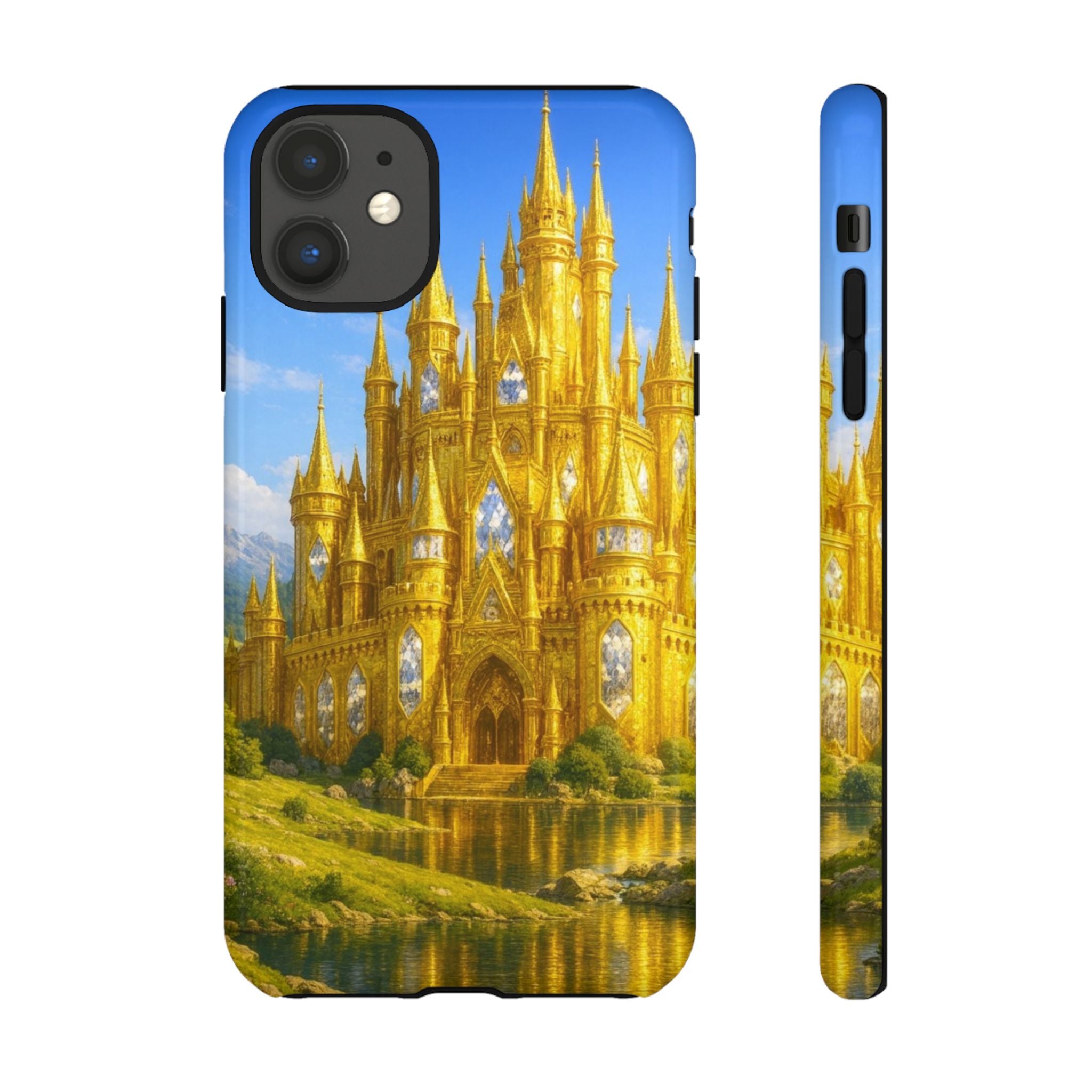PRB Golden Castle iPhone Case | Fantasy Palace Phone Case by Power Runs Black