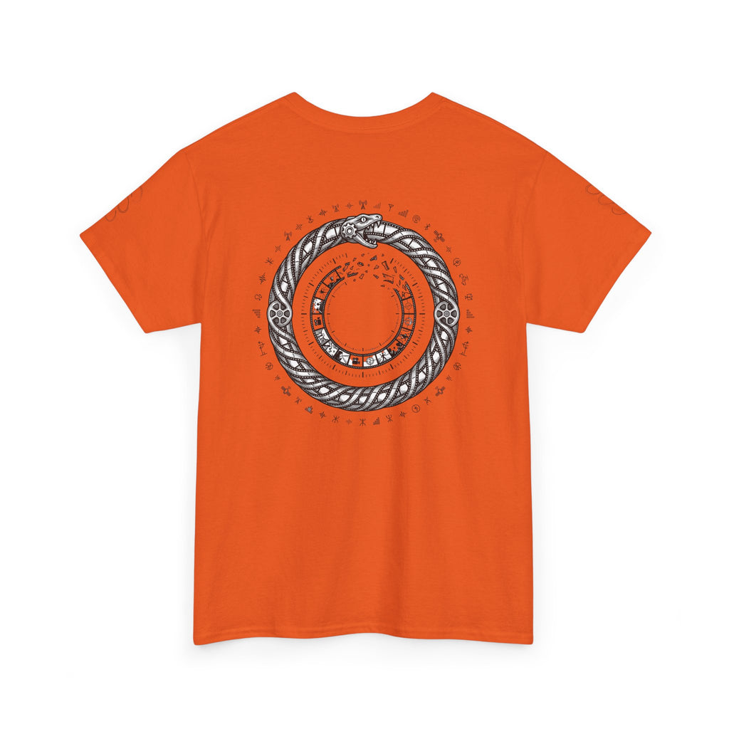 Power Runs Black — "The Agenda of the Arch" Retro TV Ouroboros Graphic Tee by Printify