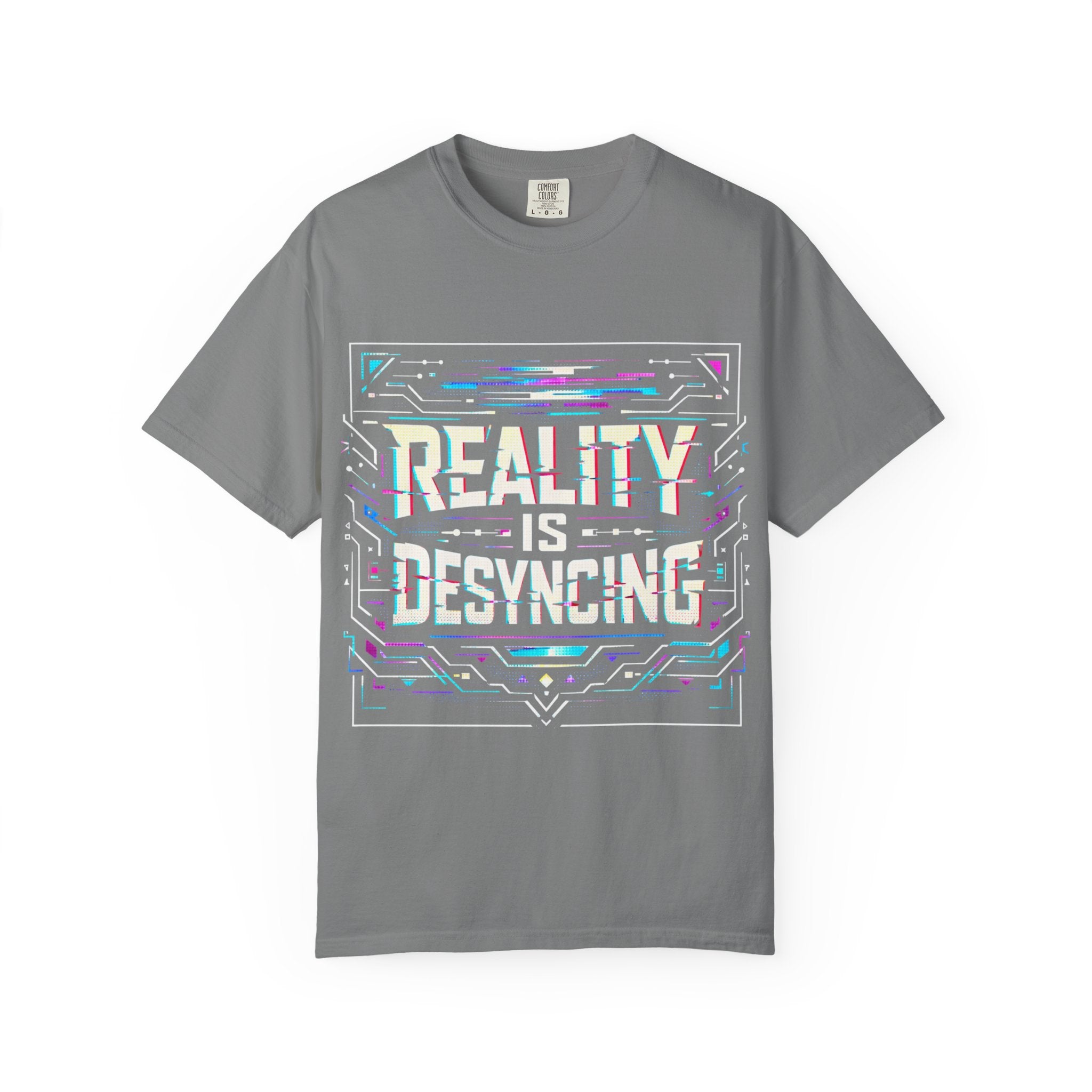 Power Runs Black PRB Glitchy Pastel "Reality Is Desyncing" T-Shirt by Power Runs Black