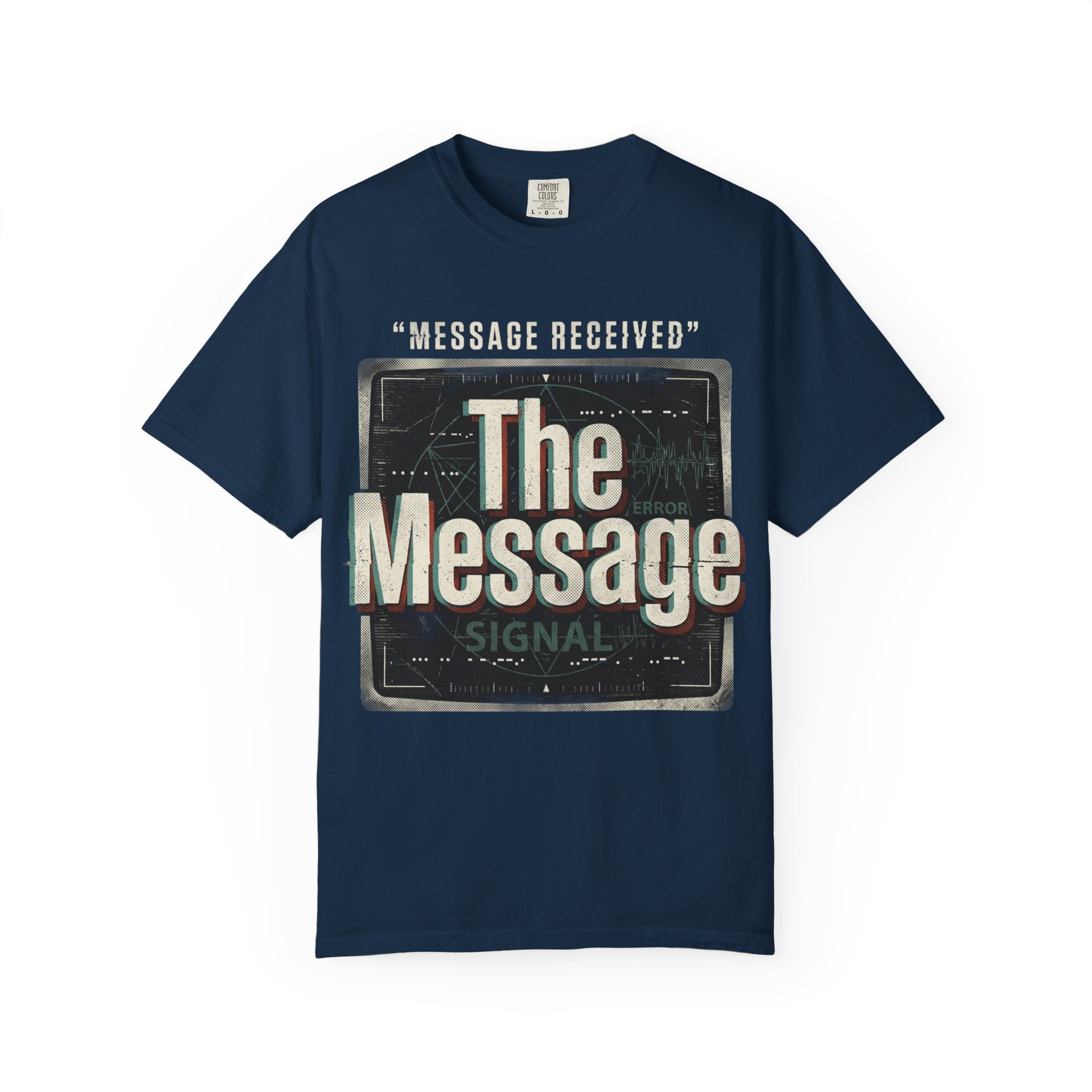 Power Runs Black PRB The Message Signal T-Shirt — Retro Graphic Tee with 'Message Received' Design by Power Runs Black