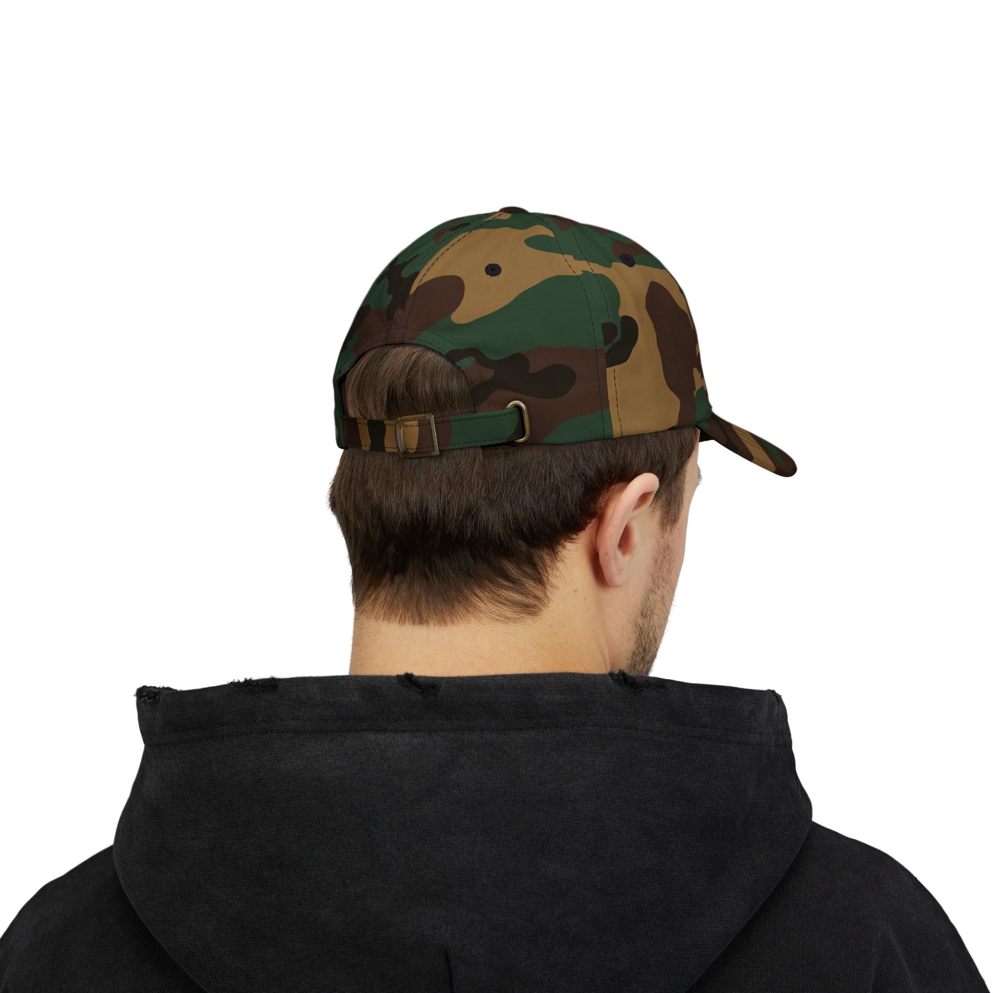 PRB Dad Cap — Vintage Crest Embroidered Baseball Hat by Power Runs Black